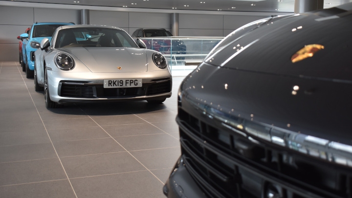 Porsche Dealership Cars