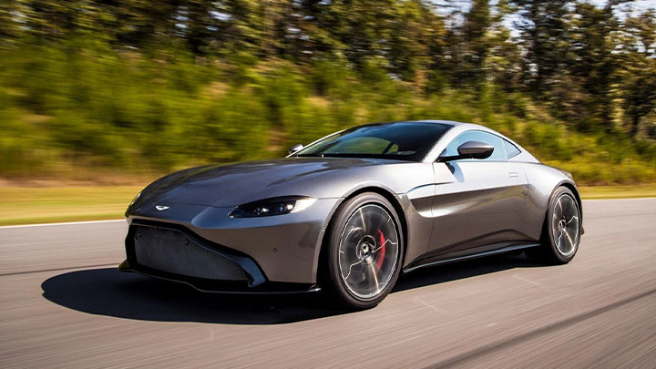 aston martin vantage motion shot