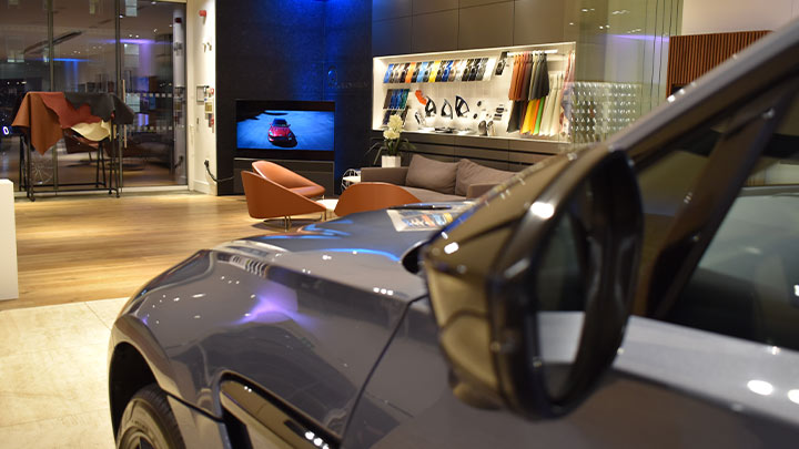 aston martin dbx showroom