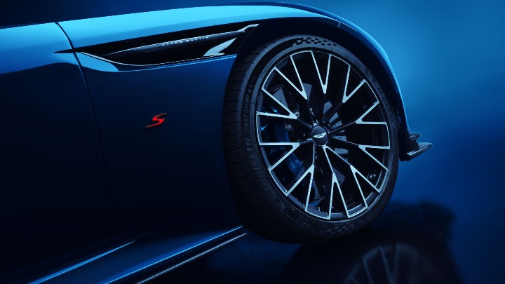 Blue DB12 S Exterior Front Close Up Wheel