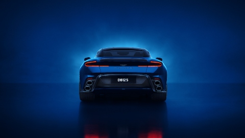 Blue DB12 S Exterior Rear Static in Studio