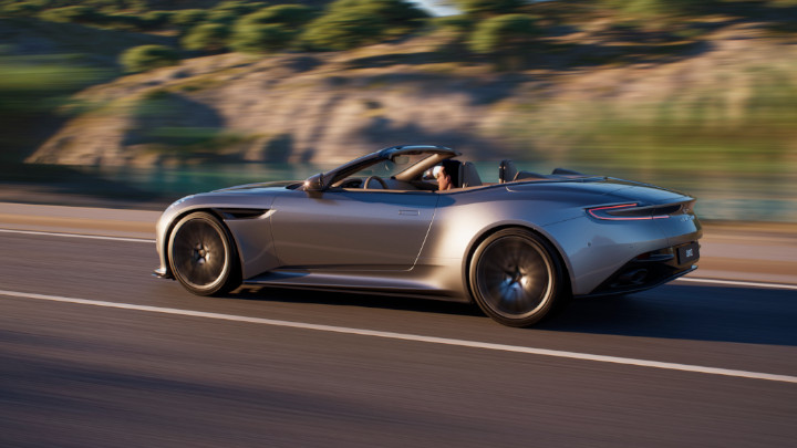 Aston Martin DB12 Volante Driving Side Profile