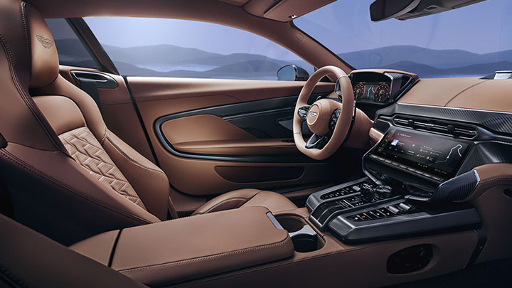 Aston Martin Vanquish interior shot