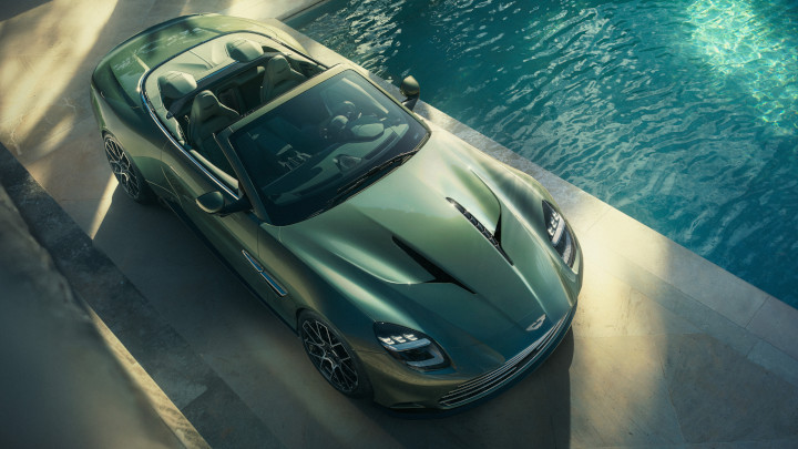 Aston Martin Vanquish Volante Aerial View