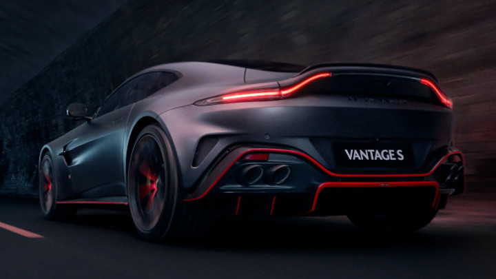Aston Martin Vantage S Rear Driving