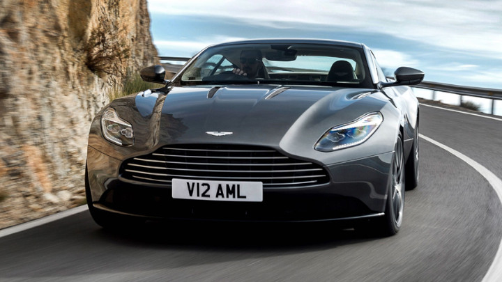 Grey Aston Martin DB11 Exterior Front Driving