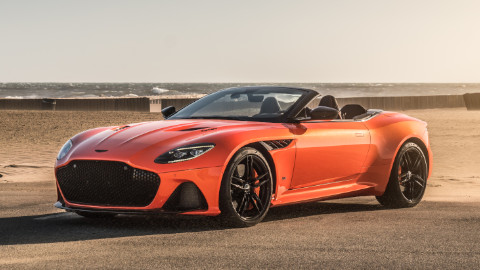 Orange Aston Martin DBS Exterior Front Static