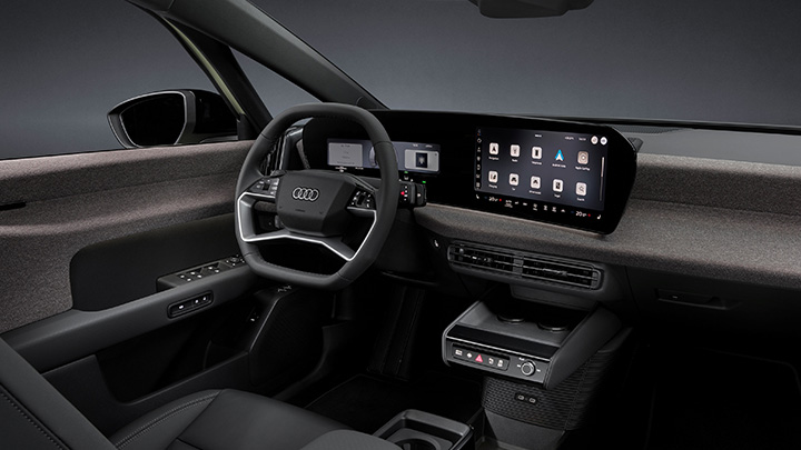 Audi A2 e-tron interior dashboard