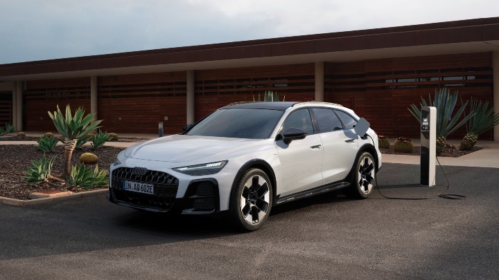 Audi A6 Allroad hybrid electric charging static