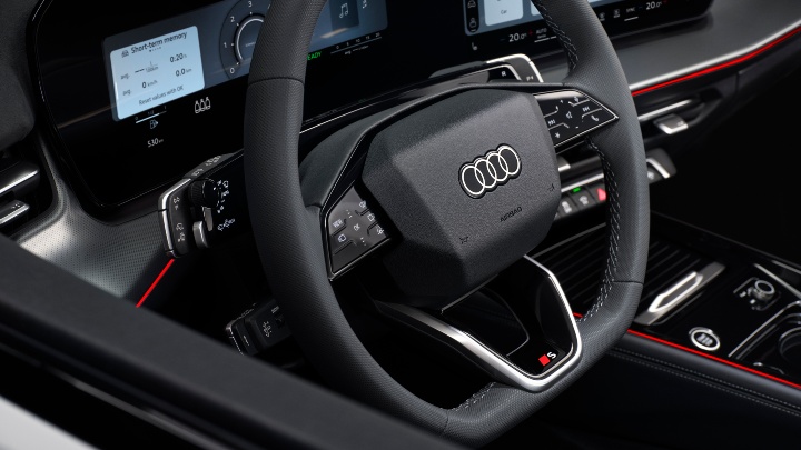 Audi Q3 Sportback black dashboard interior