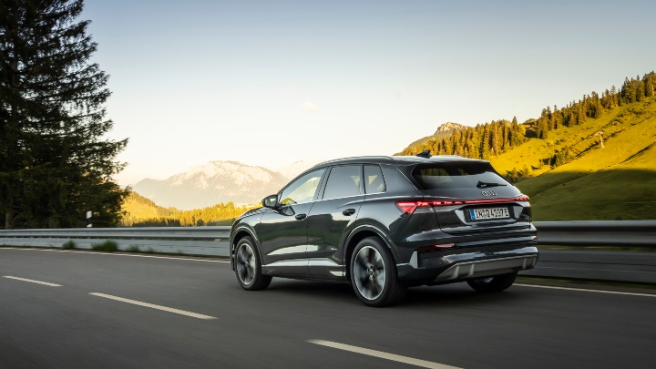 Audi Q4 e-tron rear driving