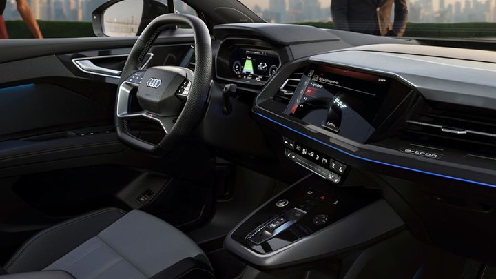 Interior Shot of Audi Q4 Sportback e-tron