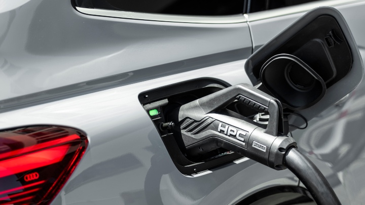 Audi Q4 Sportback e-tron charging port