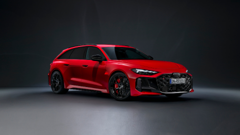 Red Audi RS 5 Avant front right studio