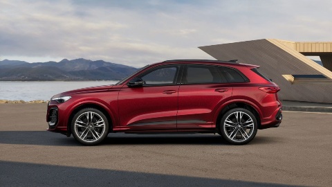 Red Audi SQ5 SUV Exterior Side Static