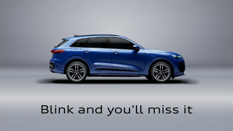 Side View Blue Audi Q3