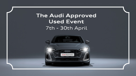 Grey Audi Vehicle Approved Used Messaging