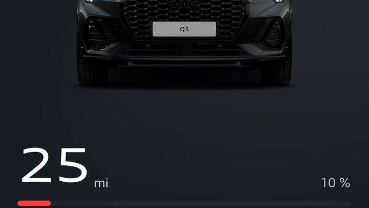 Fuel Level Status in myAudi App
