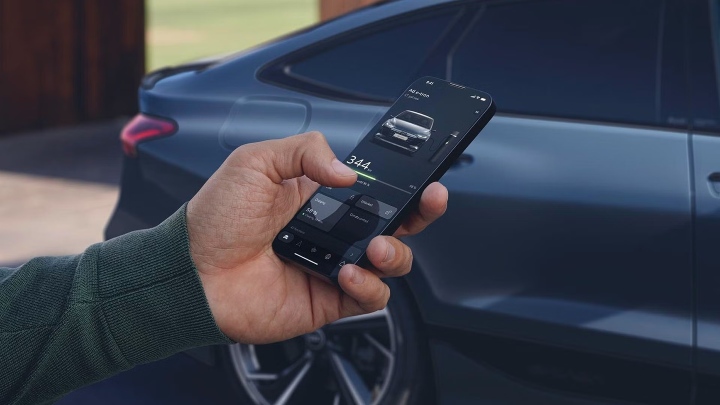 Man checking myAudi App