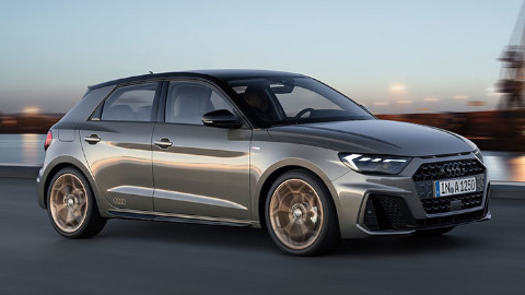 Grey Audi A1 Driving