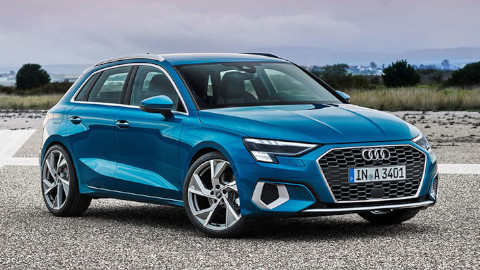 Red Audi A3 Front Static