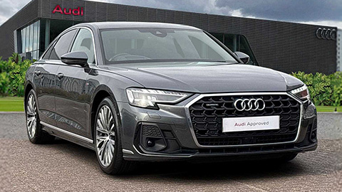 Grey Audi A8 S Line