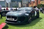 Jaguar Project 7 in British Racing Green at London Concours 2019.