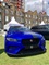 Front view of the Jaguar XE SV Project 8 in Velocity Blue at London Concours 2019.
