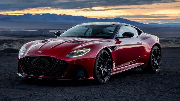 Red Aston Martin DBS Superleggera
