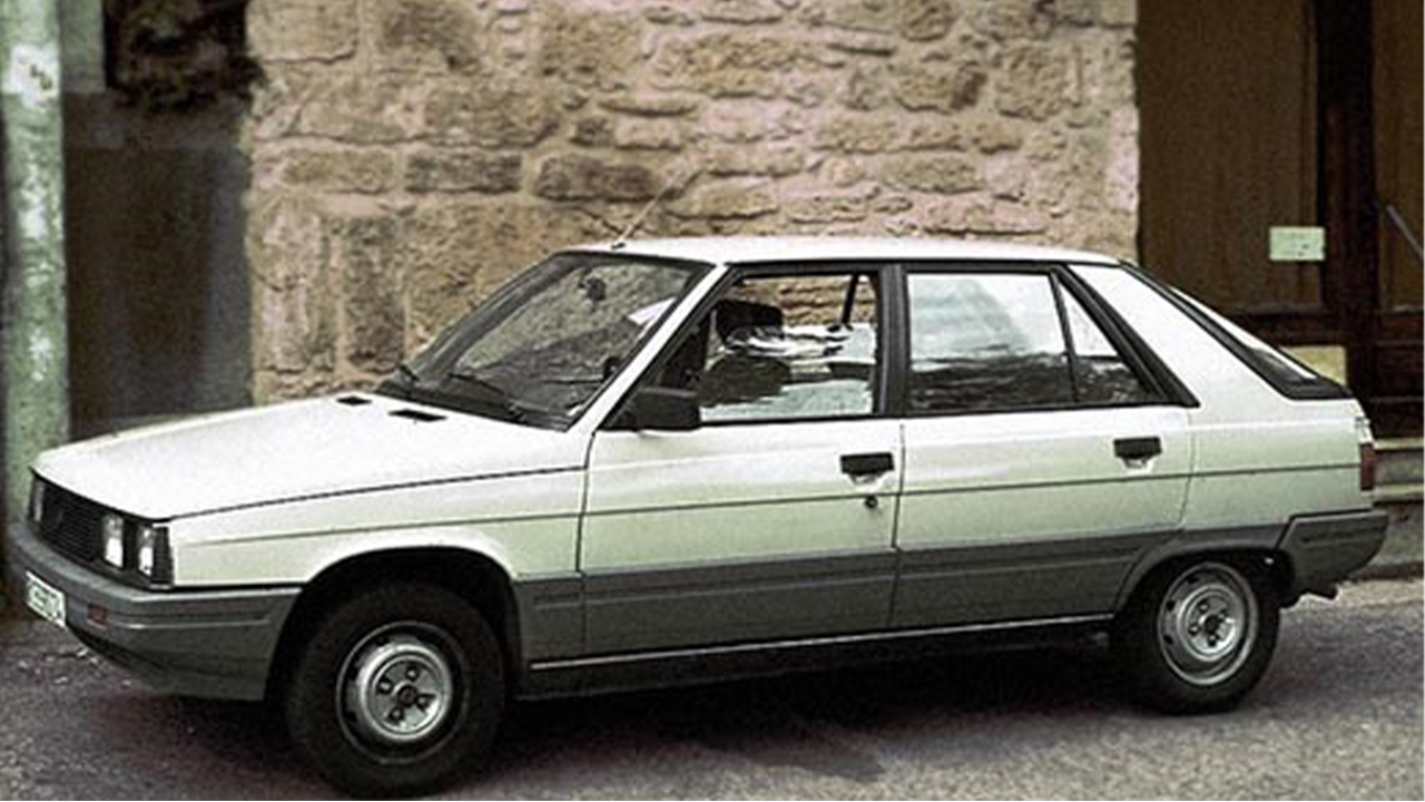 White Renault 11 parked