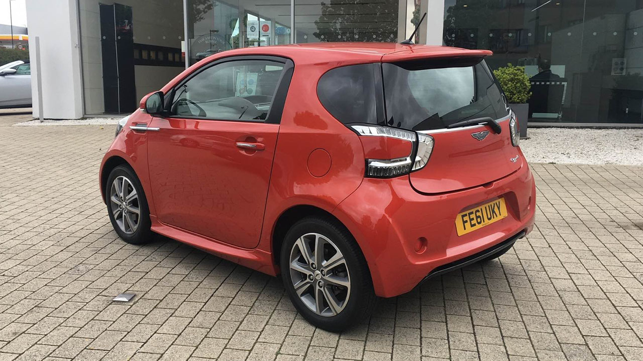 Orange Aston Martin Cygnet