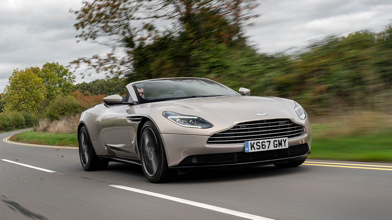 aston martin db11 volante, driving