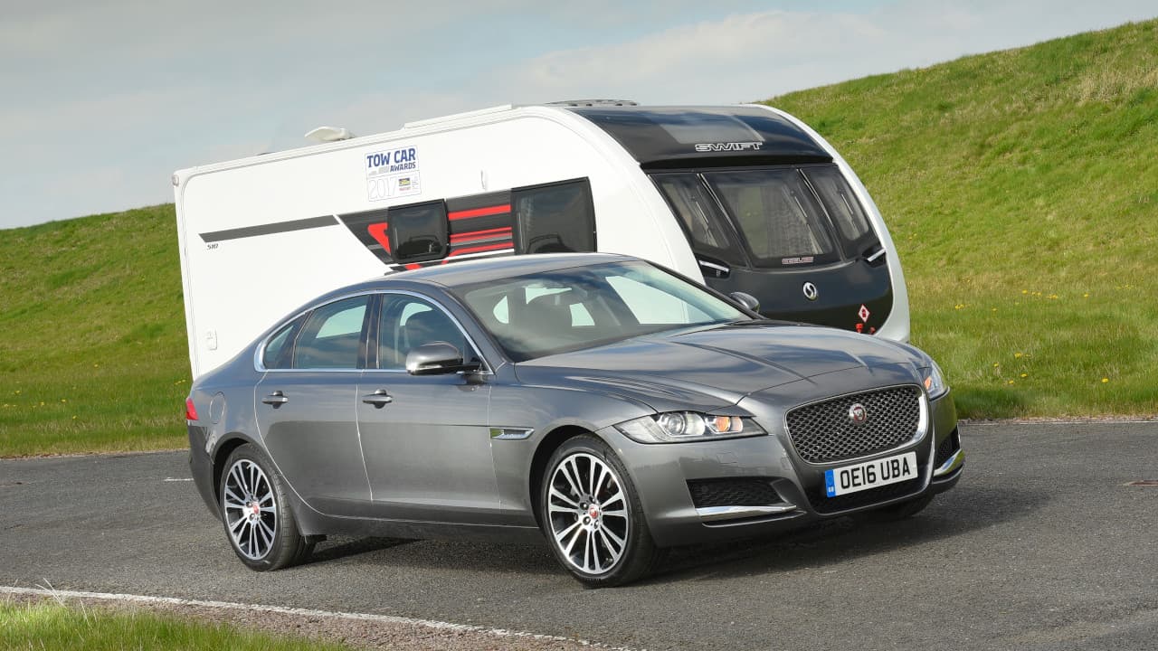 Jaguar XF with Caravan