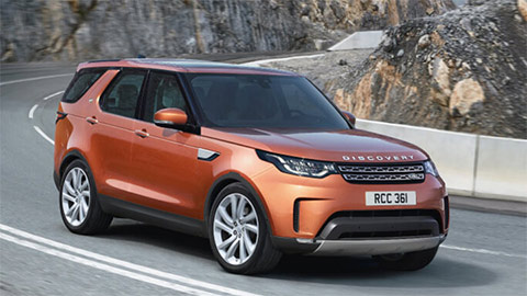 Orange Land Rover Discovery