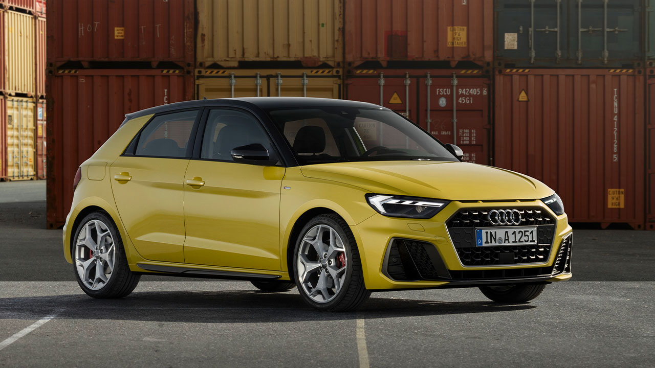 Yellow Audi A1