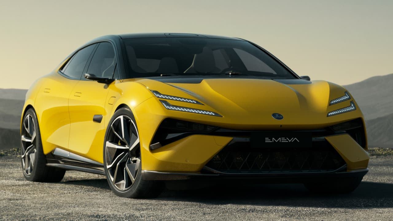 Lotus Emeya in Yellow Parked