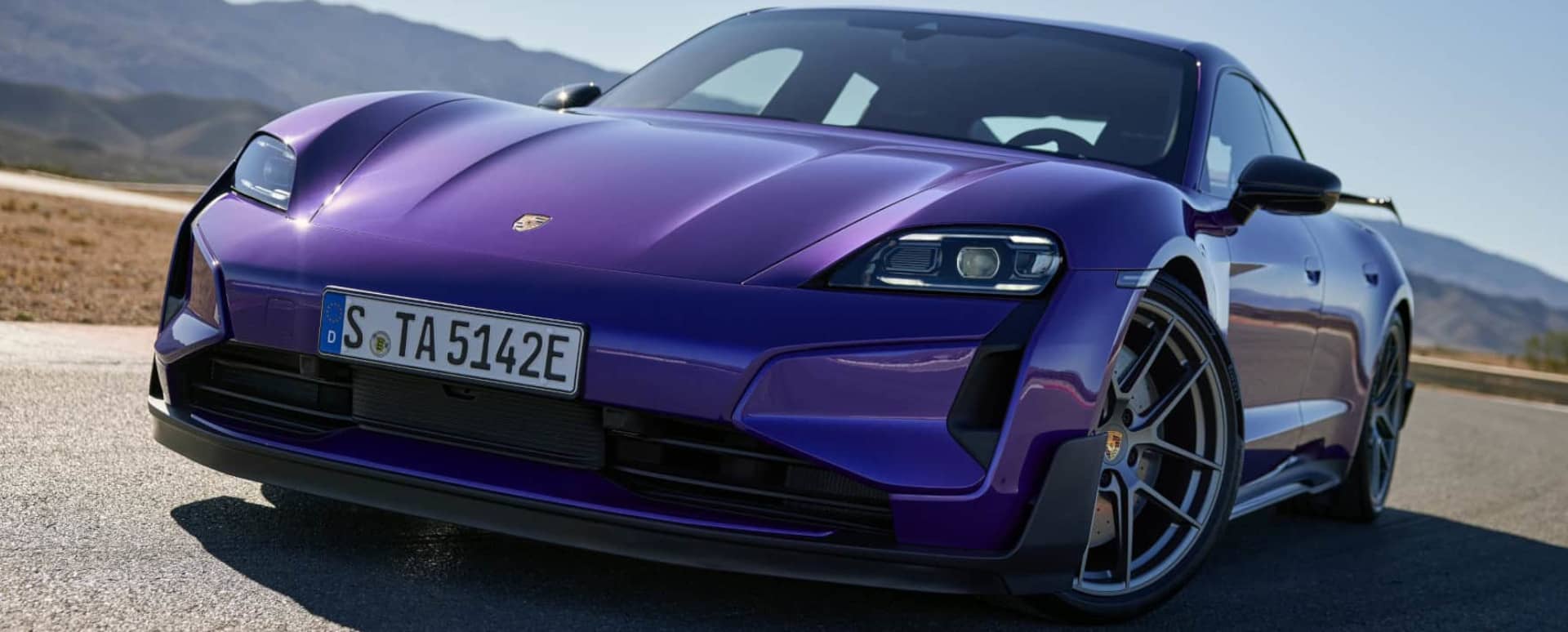 Porsche Taycan in Purple
