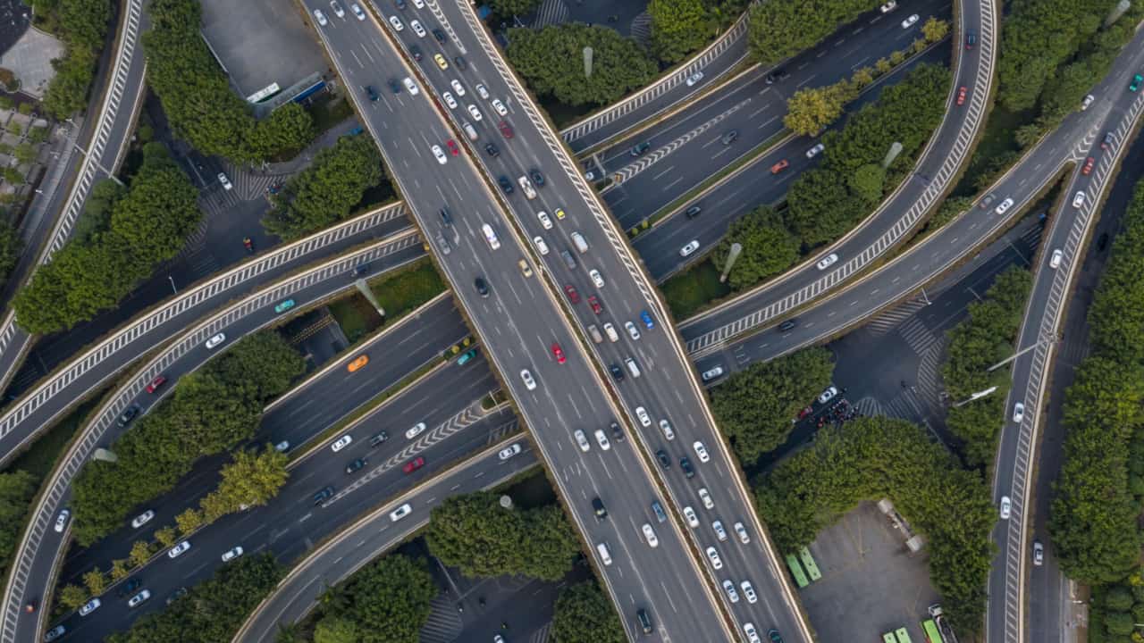 Motorway Bridge Traffic