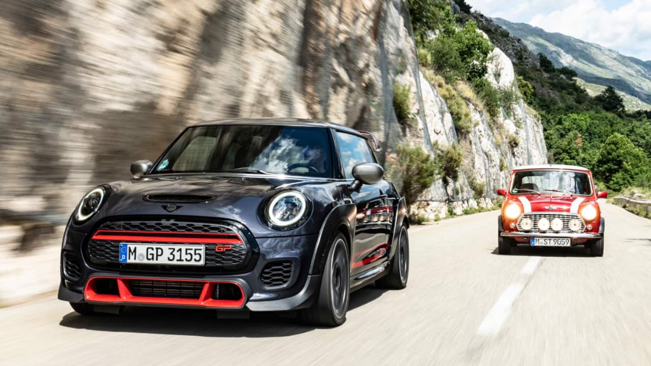 MINI JCW GP3 and Classic MINI Cooper