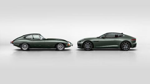 Jaguar e-type and F-TYPE
