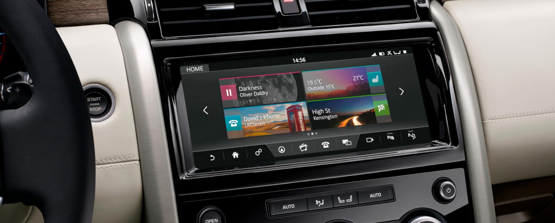 Land Rover InControl Infotainment Screen