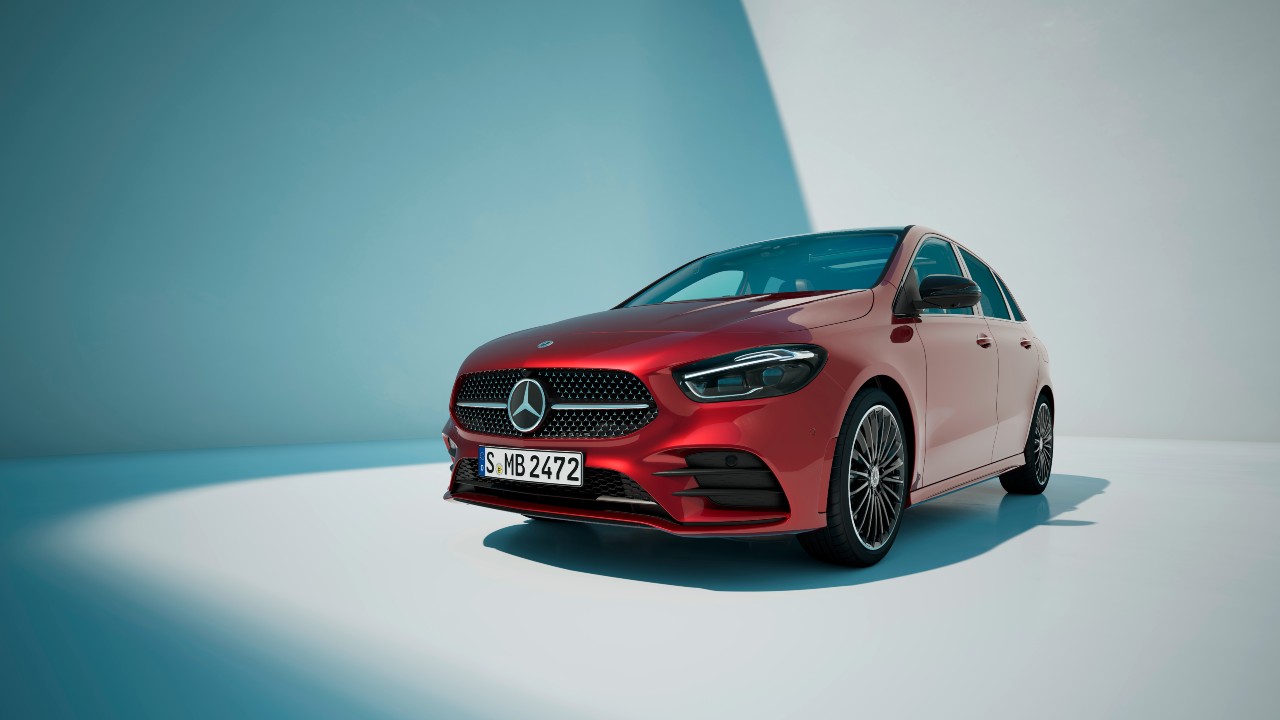 Red Mercedes-Benz B-Class Exterior Front