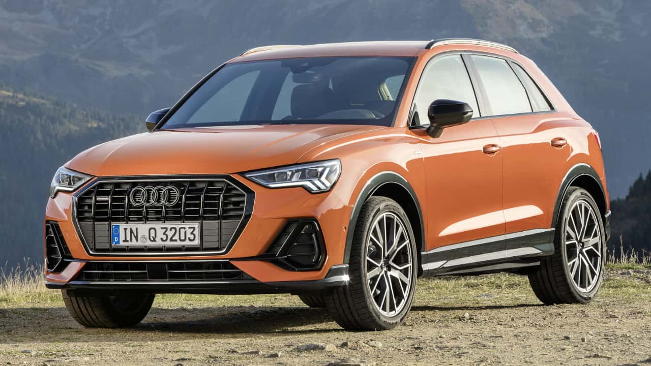 Audi Q3 Front Angle in Pulse Orange