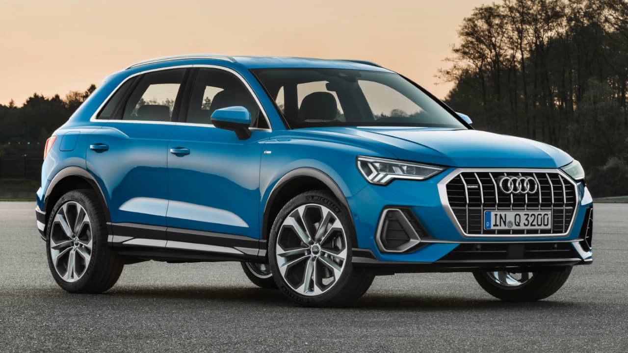 Audi Q3 Front Angle in Blue