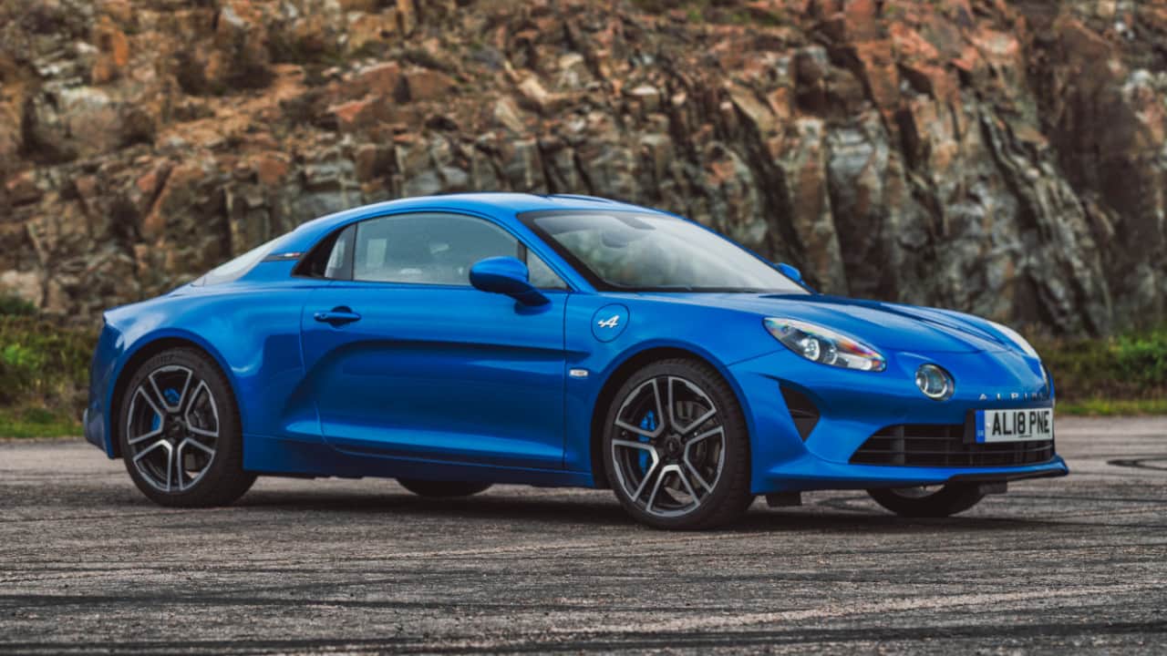 Alpine A110 Parked in Blue