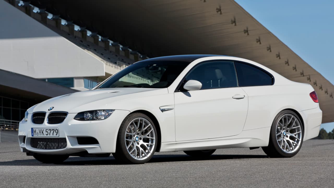 BMW M3 Competition in White Parked