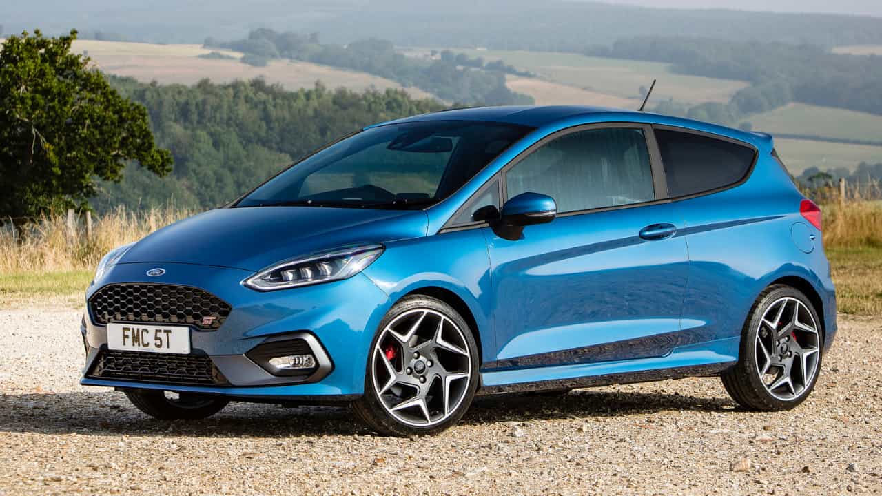 Ford Fiesta ST in Blue Parked