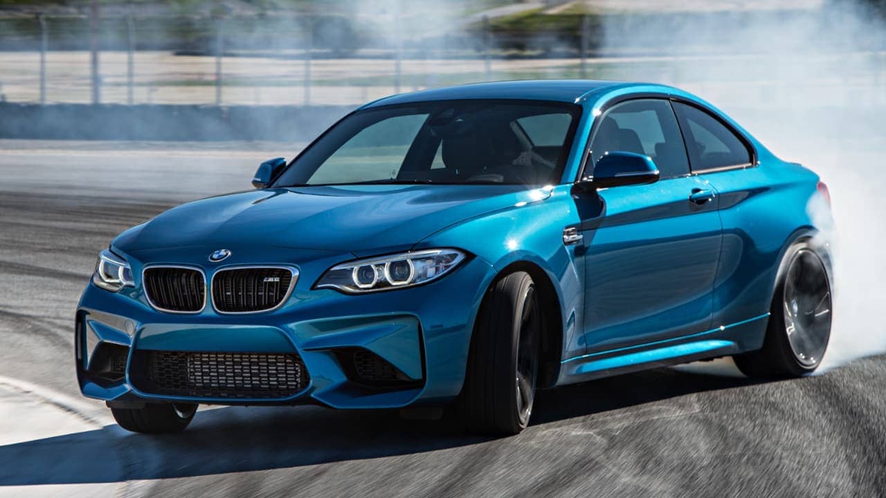 BMW M2 OG on Track in Blue