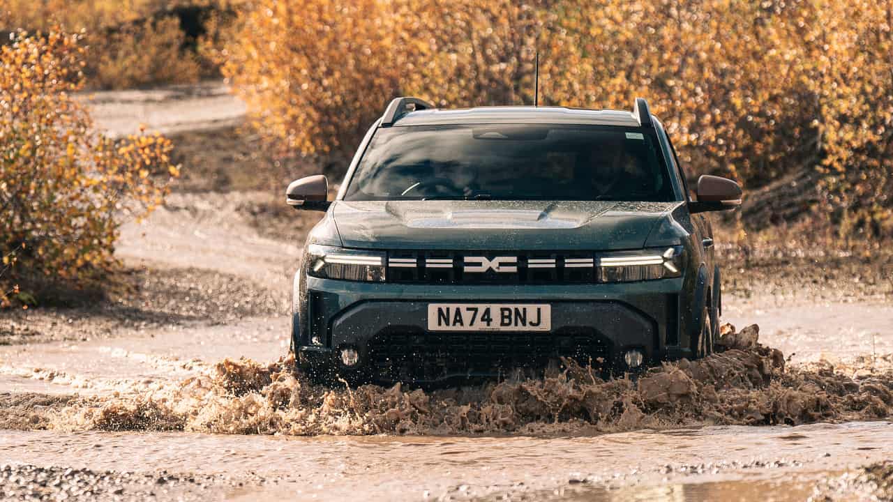 Dacia Duster Wading Through Water