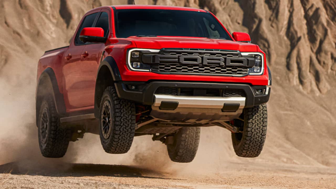 Ford Ranger Raptor Jumping